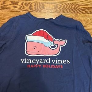 Vineyard Vines Happy Holidays long sleeve T